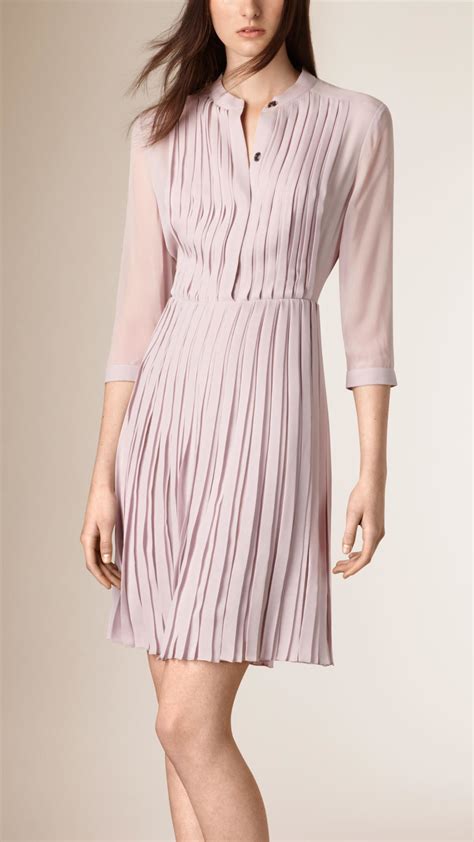 burberry silk pleated dress|Designer Dresses For Women .